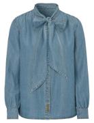 Newhouse Denise Denim Blouse Blå