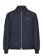 Lyle & Scott Quilted Ripstop Jacket Marinblå