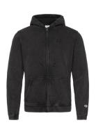 Champion Full Zip Hoodie Sweatshirt Svart