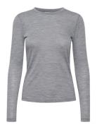 Gestuz Niniagz Ls Wool Roundneck Noos Grå