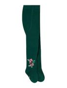 Boboli Thick Tights Floral Grön