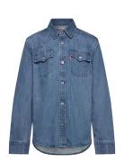 Levi's Lw-L/S Woven Top Blå