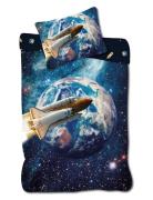 BrandMac Bed Linen Nb 2414 - 140X200, 60X63 Cm Marinblå