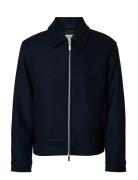 Selected Slhphilip Wool Blend Jkt Noos Marinblå