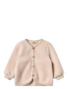Wheat Wool Fleece Cardigan Kari Rosa