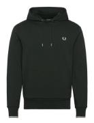 Fred Perry Tipped Hooded Sweatshirt Grön