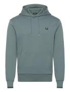 Fred Perry Tipped Hooded Sweatshirt Blå