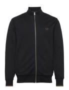 Fred Perry Zip Through Sweatshirt Svart