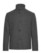 Selected Slhrainar Wool Blend Jacket Noos Grå