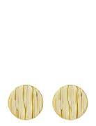 Bud To Rose Blake Earring Black/Gold Guld