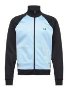 Fred Perry Contrast Sleeve Track Jkt Blå