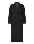 Weekday Over D Double-Breasted Wool-Blend Coat Brun