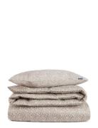 Lexington Home Leaf Vines Printed Cotton Sateen Bed Set Beige