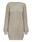 JDY Jdywhitney Megan L/S Boat Dress Knt Noos Beige