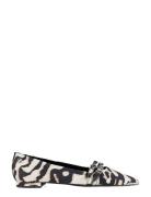 Dante6 Dante6-Abbey Animalistic Point Toe Flats Svart