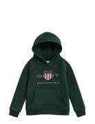 GANT Archive Shield Raglan Hoodie Grön