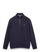 GANT Reg Shield Half Zip Sweat Marinblå