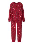 Name It Nknvismas Ls Nightset Röd