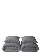The Organic Company 2 X Bedlinen Set - Extra Length Grå
