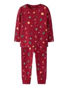 Name It Nmnvismas Ls Nightset Röd