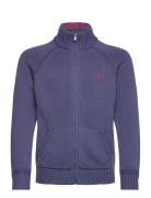 Ralph Lauren Kids 20/2 Cotton-Raglan Fz Ls-Sv-Fuz Blå