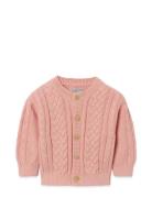 Garbo&Friends Cable Knitted Cardigan Rosa